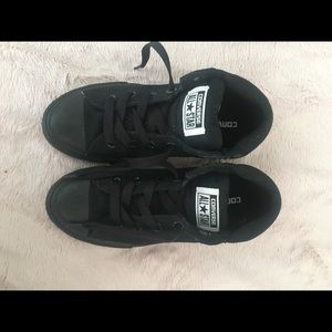 Black high street converse